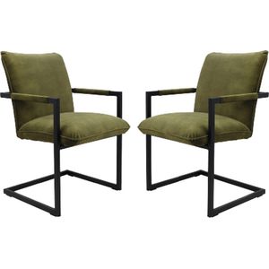 Set van 2 eetkamerstoelen Boston velvet | HSM Collection