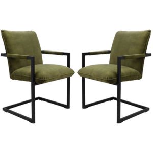 Set van 2 eetkamerstoelen Boston velvet | HSM Collection