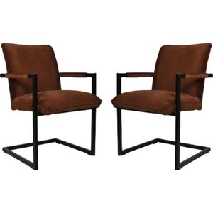 Set van 2 eetkamerstoelen Boston velvet | HSM Collection