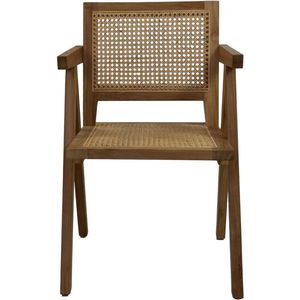 HSM Collection Eetkamer Stoel Naturel Teak/Rotan