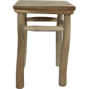 HSM Collection HSM Collection-Vierkante Kruk-30x30x45-Naturel-Teak