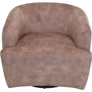 Draai fauteuil - lever/zwart - Adore 10 - Velours/metaal