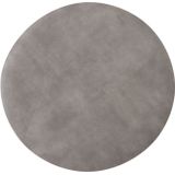 HSM Collection HSM Collection-Ronde Poef Otto-55x55x40-Wit-Stof
