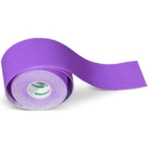 DW4Trading Kinesiotape Sporttape - Fysiotape - Waterproof - 5 cm x 5 meter - Paars