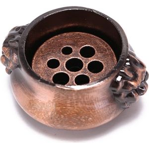 DW4Trading Wierook Houder Boedha vorm - Koper Kleur - Boeddhisme - 2,5 cm