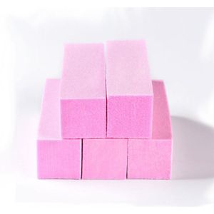 DW4Trading Nagel Buffer Blokken Vijl - Set van 5 Stuks - Roze