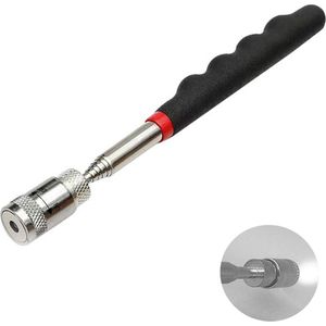 DW4Trading Telescopische Magneetpen met LED lamp Ø18mm - 3,5 Kg - Oppak Gereedschap - 19 tot 81 cm - Zwart