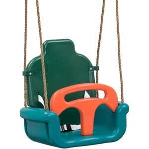 Groeischommel - Groen/Turquoise/Oranje - Kunststof - Verstelbaar Ontwerp