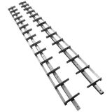 Flex Fence Draaibare Lamellen Zwart 165cm - 2 Stuks