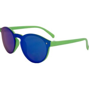 Hidzo Volwassen Cat-eye Zonnebril Groen - UV 400 - Blauwe Glazen