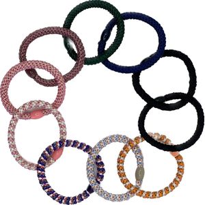 Hidzo Haarelastiekjes - Elastiek & Armband - Set van 10 stuks - Verschillende Kleuren