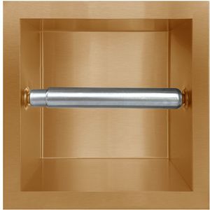 Inbouw toiletrolhouder Copper zonder klep