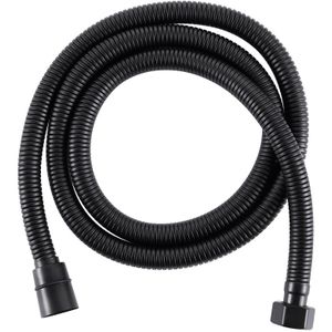 Doucheslang Mat Xwart 150 cm - Doucheslang zonder kop - RVS304 met PVD coating