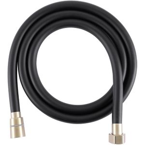 Doucheslang 150cm mat zwart Pvc Mat goud