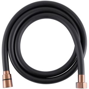 Doucheslang 150cm mat zwart Pvc Copper