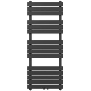Designradiator Ella 150x60cm mat grijs 878W midden aansluiting