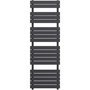 Designradiator Ella 180x60cm mat grijs 1100W zij aansluiting