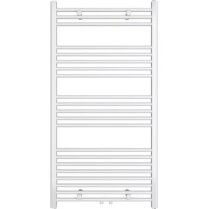 Designradiator Sofia 115x60cm glans wit 536W midden aansluiting