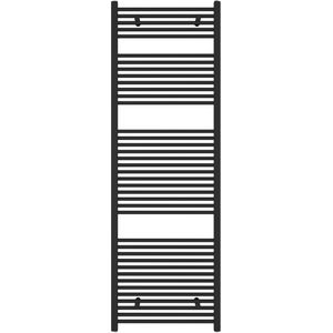 Designradiator Sofia 180x60cm mat zwart 953W zij aansluiting