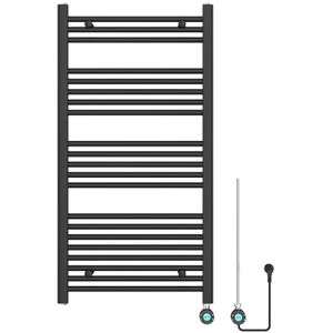 Elektrische designradiator Sofia 115x60cm mat zwart 500W