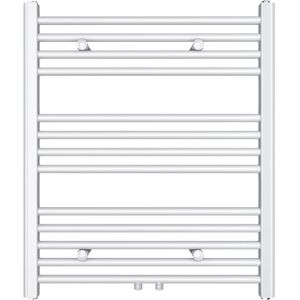 Designradiator Sofia 70x60cm mat wit 330W midden aansluiting