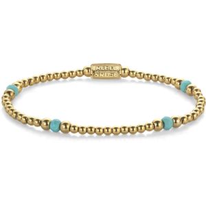 Rebel en Rose - RR-40142-G - More Balls Than Most - Touch of Turquoise - armband-Maat S