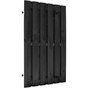 Intergard Tuinpoort op poortframe zwart verstelbaar incl. dag- en nachtslot 100x180cm
