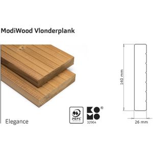 Intergard Vlonderplanken voor vlonder thermisch gemodificeerd Elegance 420cm