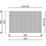 Intergard Betongaas Betonmat Schutting Roest 2x3m 8/100mm