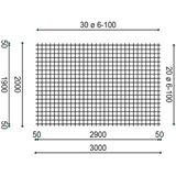 Intergard Betongaas Betonmat Schutting Roest 2x3m 6/100mm