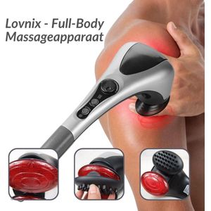 Lovnix - Professioneel Full-Body Massageapparaat - Infrarood - Zwart/Zilver - Multifunctionele Lichaamsmassage Apparaat