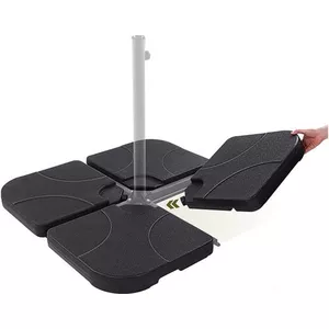 VONROC Premium Parasoltegels – Driehoekig - Vulbaar - voor een VONROC Premium Parasoltegels – Driehoekig - Vulbaar - voor een