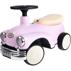 Buxibo Retro Loopauto | Loopwagen met verlichting en Muziek | 1-3 jaar - 58x29x38cm