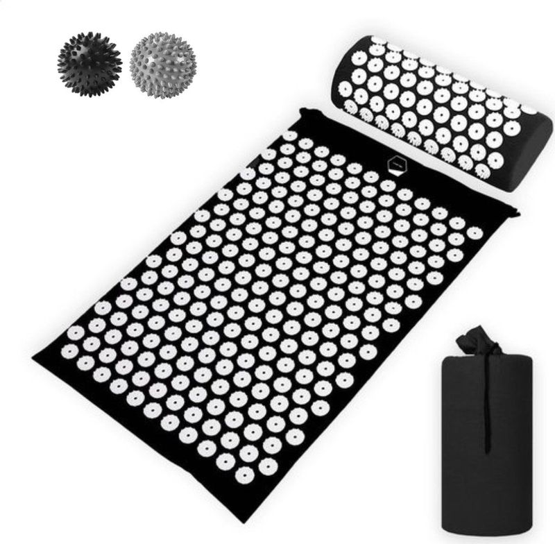 Acupressuur Mat - Blauw - Katoen - Voor Spierherstel en Ontspanning