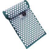 Acupressure Mat en Kussen - Spijkermat + Kussen set + Triggerpoint bal - Acupunctuur Set - Massage & Ontspanning - 65x40 cm - Groen