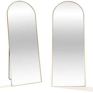 SensaHome Passpiegel - Goud - 160x60cm - Minimalistisch Design