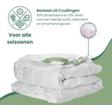 Dekbed - Wit - Katoen - 200x200 cm