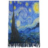 Boodz Langwerpige Sjaal Sterrenacht | Van Gogh | Schilderij