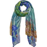Boodz Langwerpige Sjaal Chiffon Irissen | Van Gogh | Schilderij
