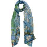 Boodz Dubbelzijdige Langwerpige Sjaal Amandelbloesem / Waterlelies | Van Gogh / Monet | Schilderij