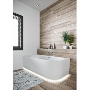 Riho - Desire - Hoekbad - Mat Wit - Acryl - Halfvrijstaand