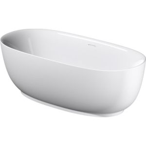 Vrijstaand ligbad riho phatos free 170x80x57 cm incl. Pop up waste, sifon en afvoer glans wit