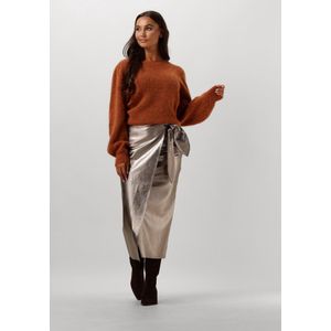 IBANA - SIARA - Rok - Bronskleurig - Metallic - Midilengte