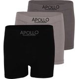 Franklin & Marshall - Boxershorts - Duo Pack - Donkergroen en Donkergrijs Melange - Polyester