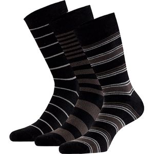 Biologisch Katoenen Sokken - Multi Zwart - 6 Paar - GOTS Keurmerk