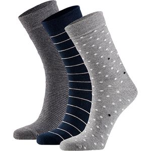 Bio Katoen - Fashion Sokken - Multi Grijs - 6 Paar - GOTS Keurmerk