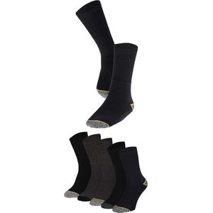 Katoenen Werksokken - Zwart - 5-Pak - Heren