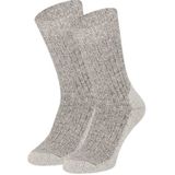 Apollo - Noorse wollen werksokken met badstof zool - Grijs - Maat 39/42 - Werksokken heren - Warme wollen sokken - Werksokken heren 39 42