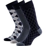 Apollo - Bamboe Sokken met Motief - Blauw - 6 Paar - Duurzaam