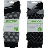 Bamboo by Apollo - Huissokken - Antraciet - 2 X 3 Paar - Bamboe 85%